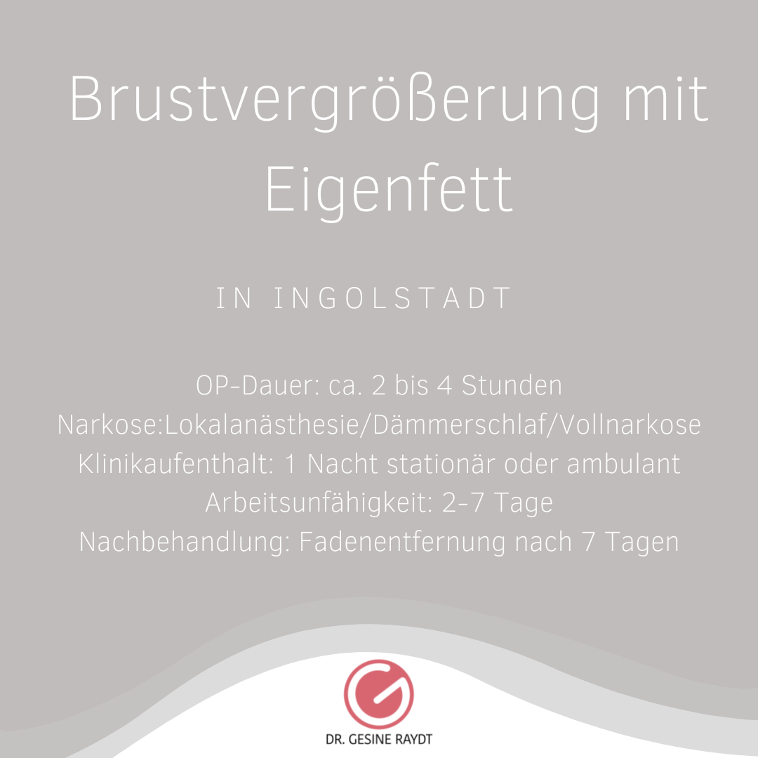 Brustvergrößerung mit Eigenfett Ingolstadt
